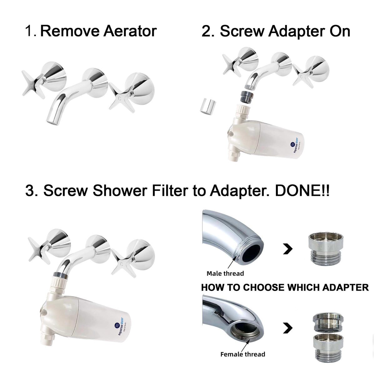 Aquarius Water C360 Replacement Shower Filter