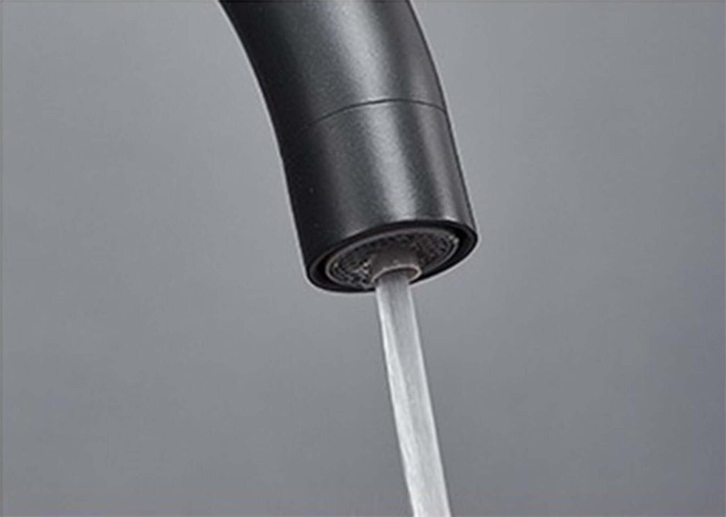 3 Way Mixer Tap Matte Black Umbrella Style 360 Rotation