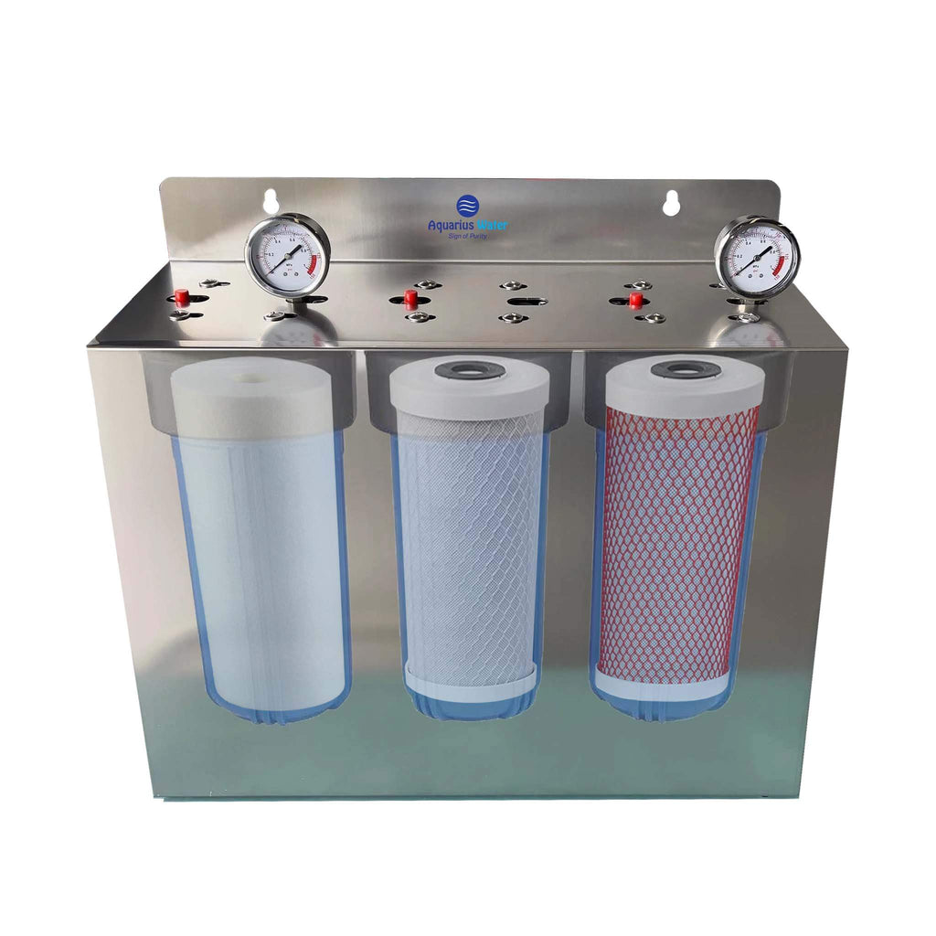 Whole House Triple System 10" x 4.5" STAINLESS STEEL COVER