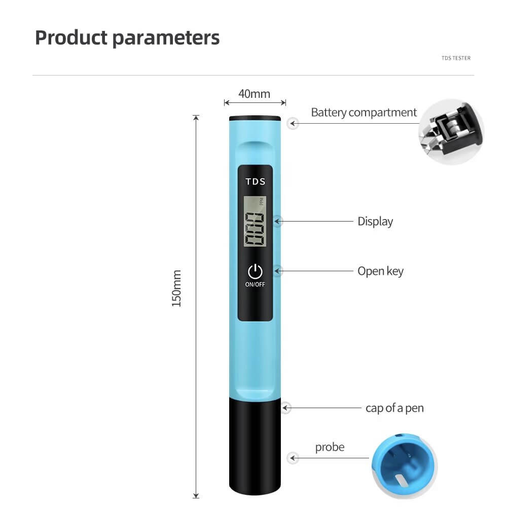 Aquarius Water Automatic Calibration TDS Meter