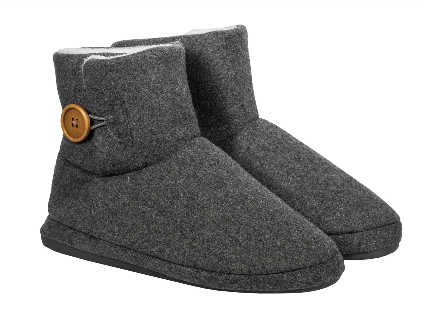 Comfortable Wolf Grey Ugg Arch Support Slippers for Foot Pain Relief