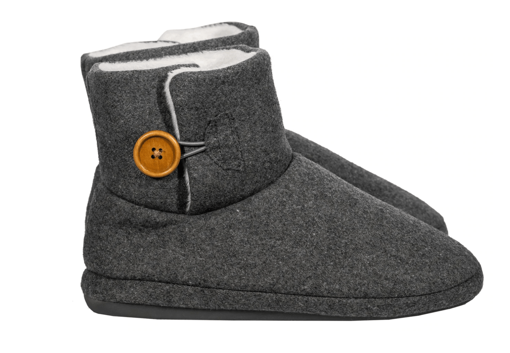 Comfortable Wolf Grey Ugg Arch Support Slippers for Foot Pain Relief