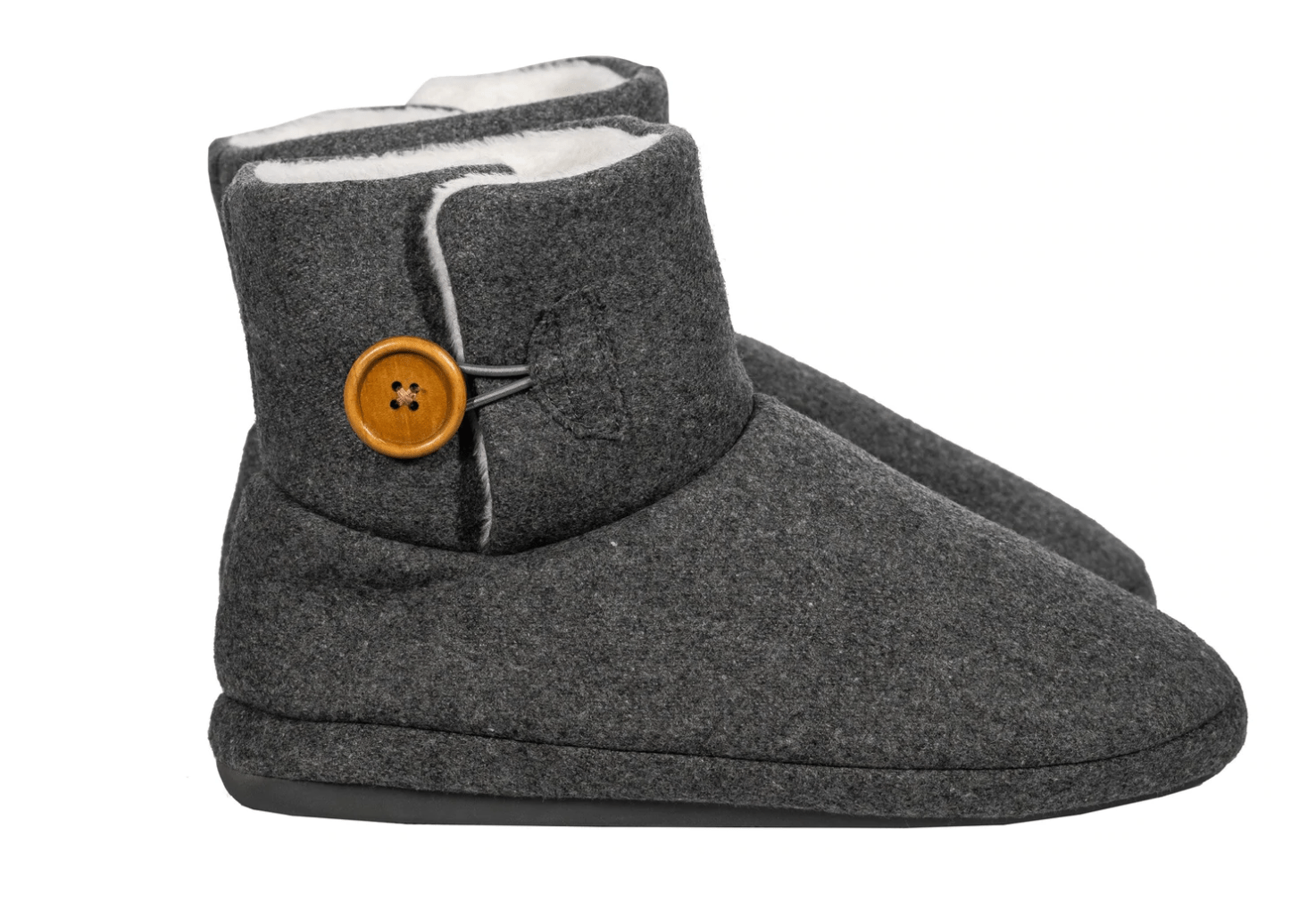 Comfortable Wolf Grey Ugg Arch Support Slippers for Foot Pain Relief