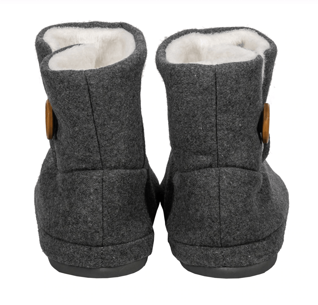 Comfortable Wolf Grey Ugg Arch Support Slippers for Foot Pain Relief