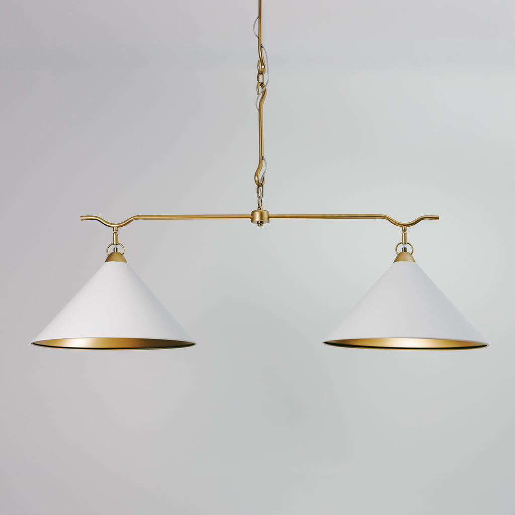 Bailey Twin Extended Metal Cone Pendant Light for Chic Interiors