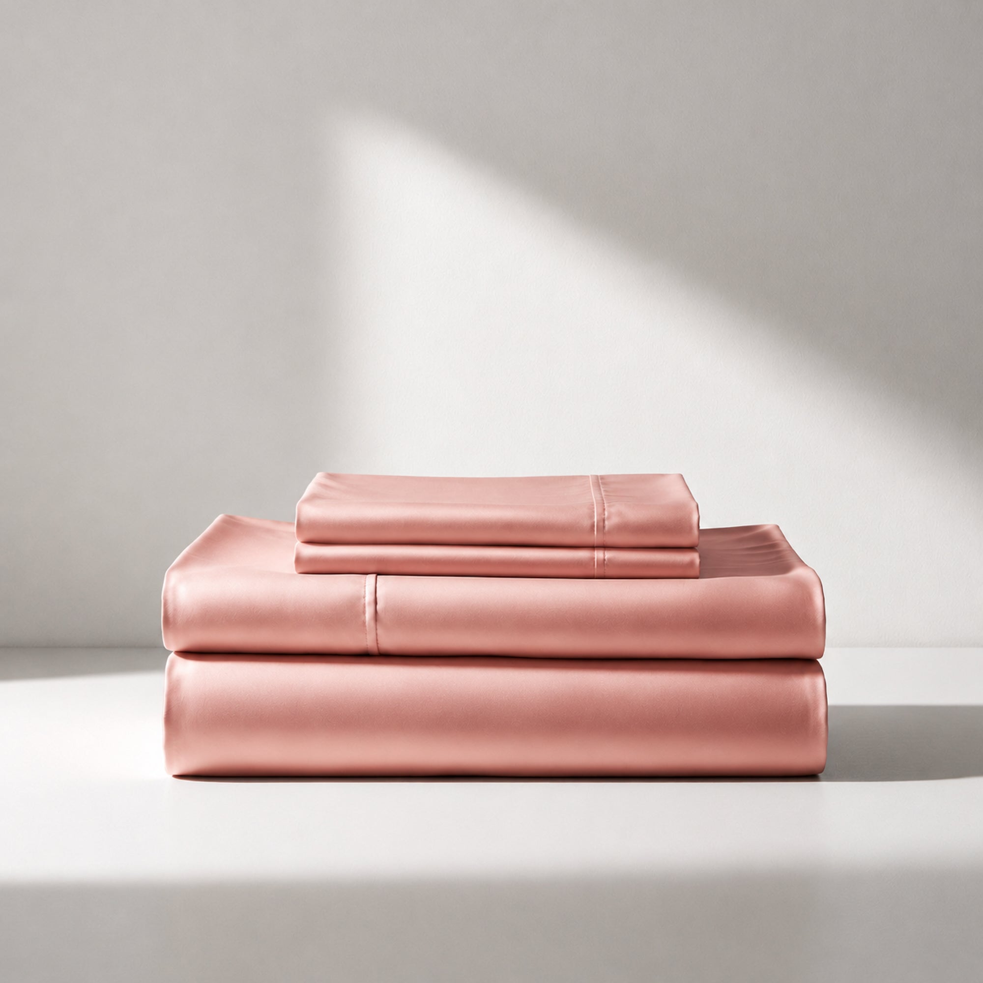 Luxurious Silky Soft Bamboo Sheet Set in Coral Pink