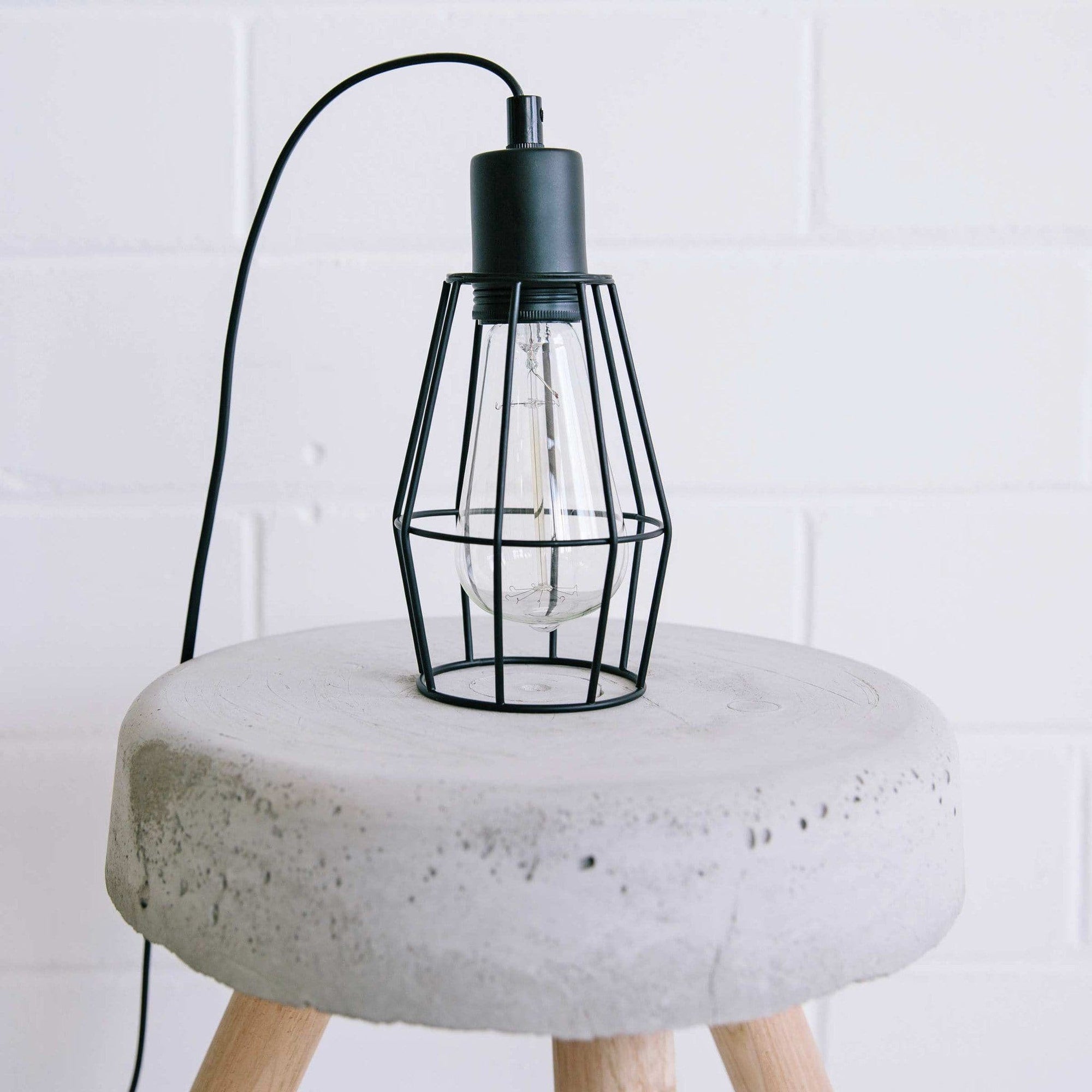 Watson Industrial Cage Pendant Light - Stylish Black Fixture