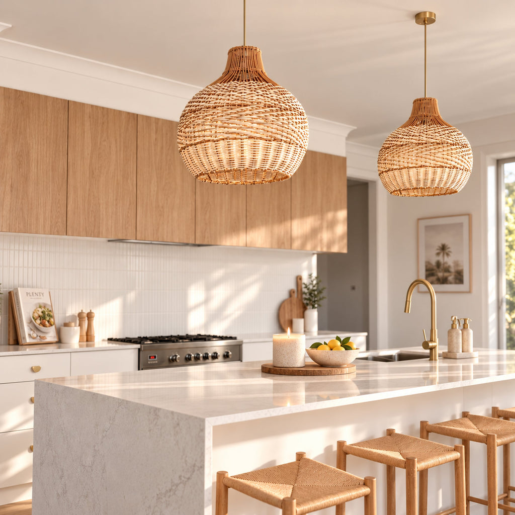 Bondi Rattan Pendant Light - Natural