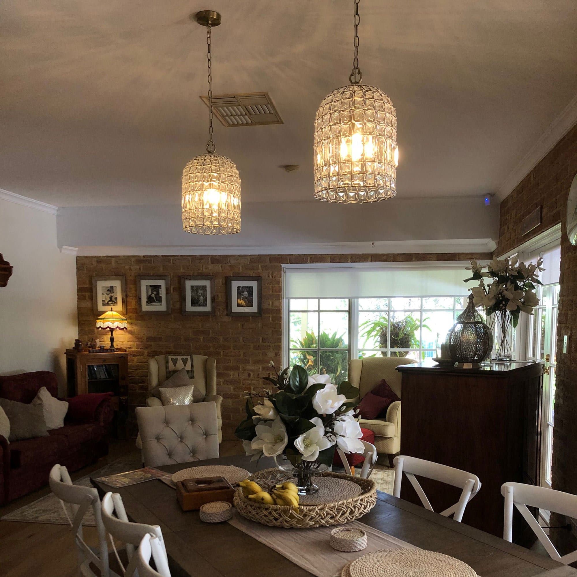 Elegant Whitney Dome Glass Chandelier in Antique Brass Finish