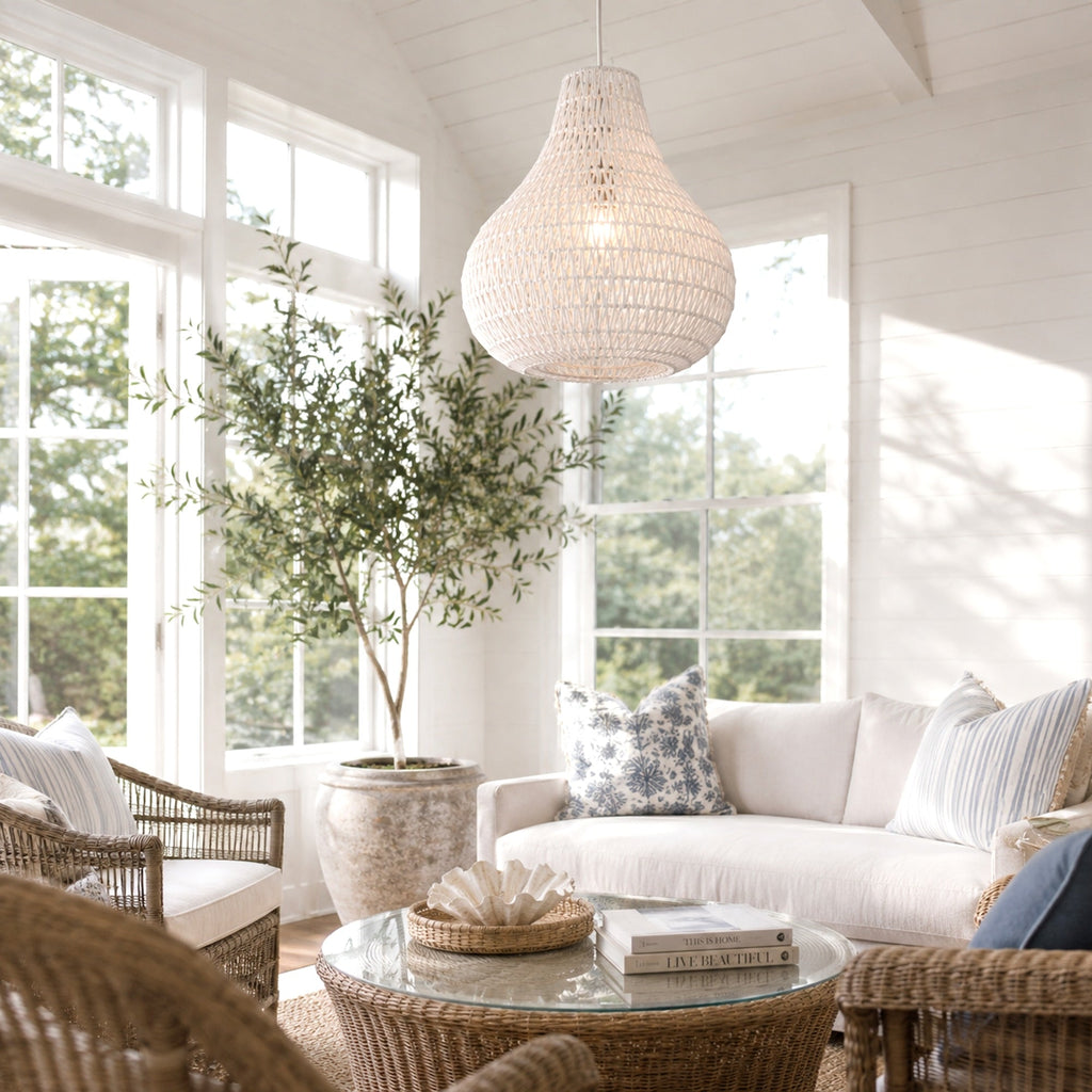 Byron Coastal Rope Pendant Light - Stylish & Versatile Design