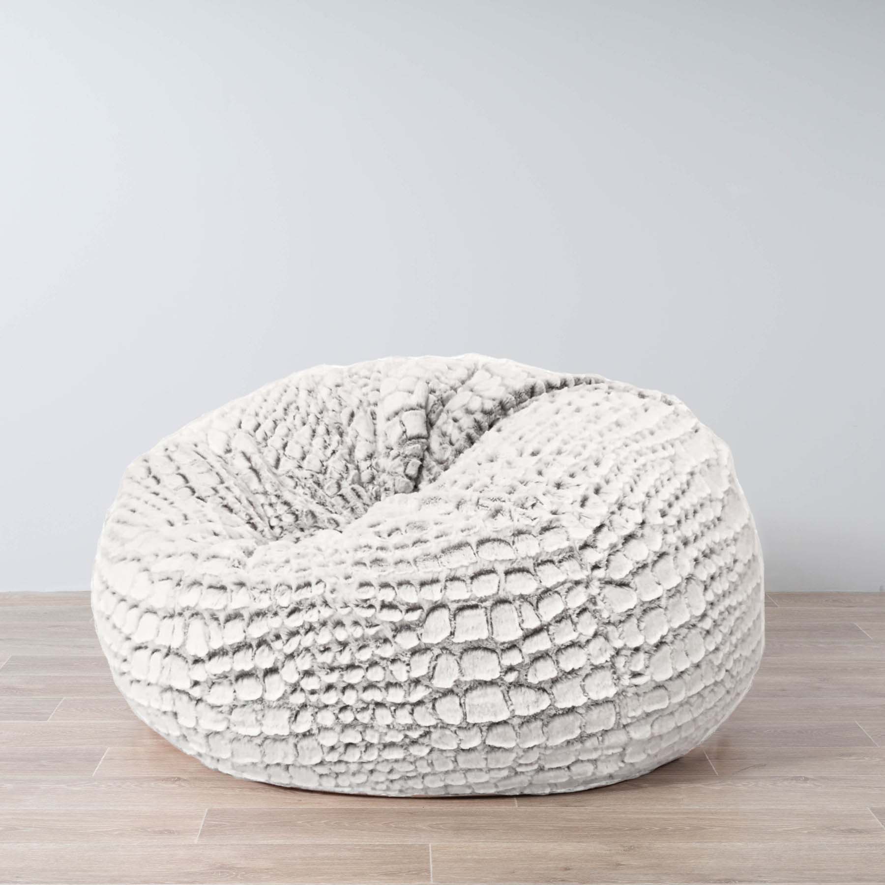 Luxurious Arctic Fur Bean Bag - Soft Cashmere Comfort