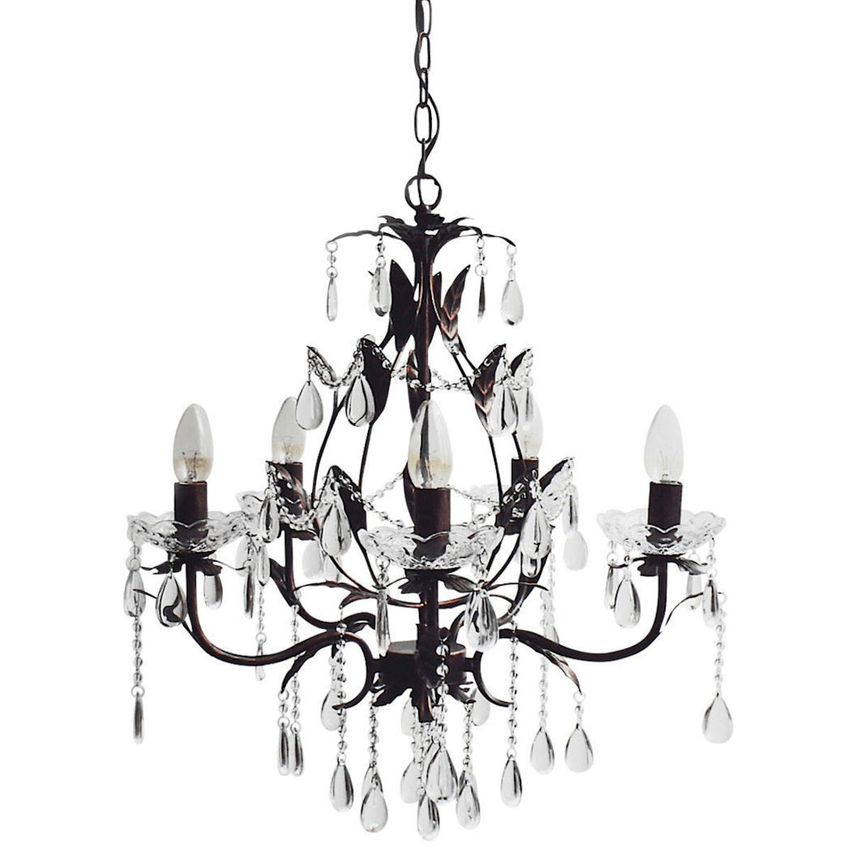 Celine 5-Light Vintage-Inspired Chandelier - Elegant Home Lighting