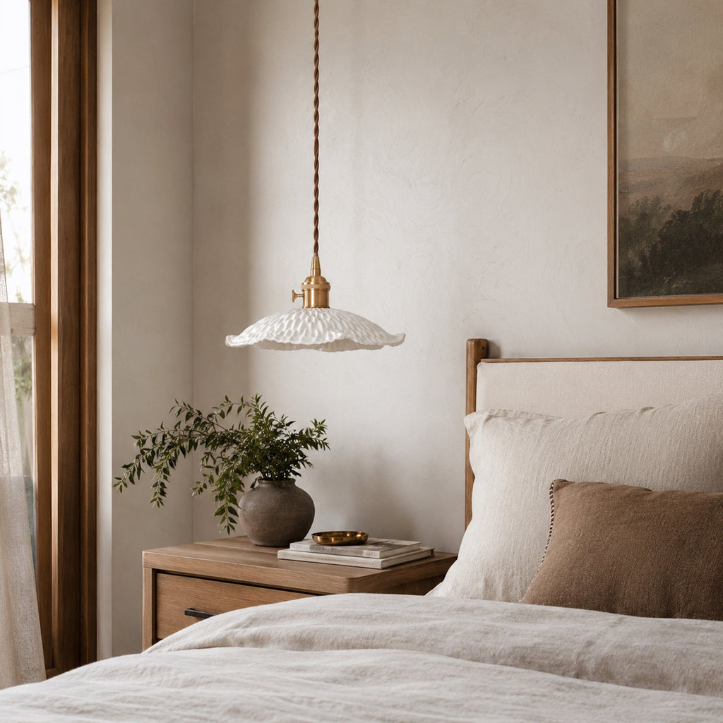 Hope Ceramic Textured Pendant Light - Chic & Modern Design
