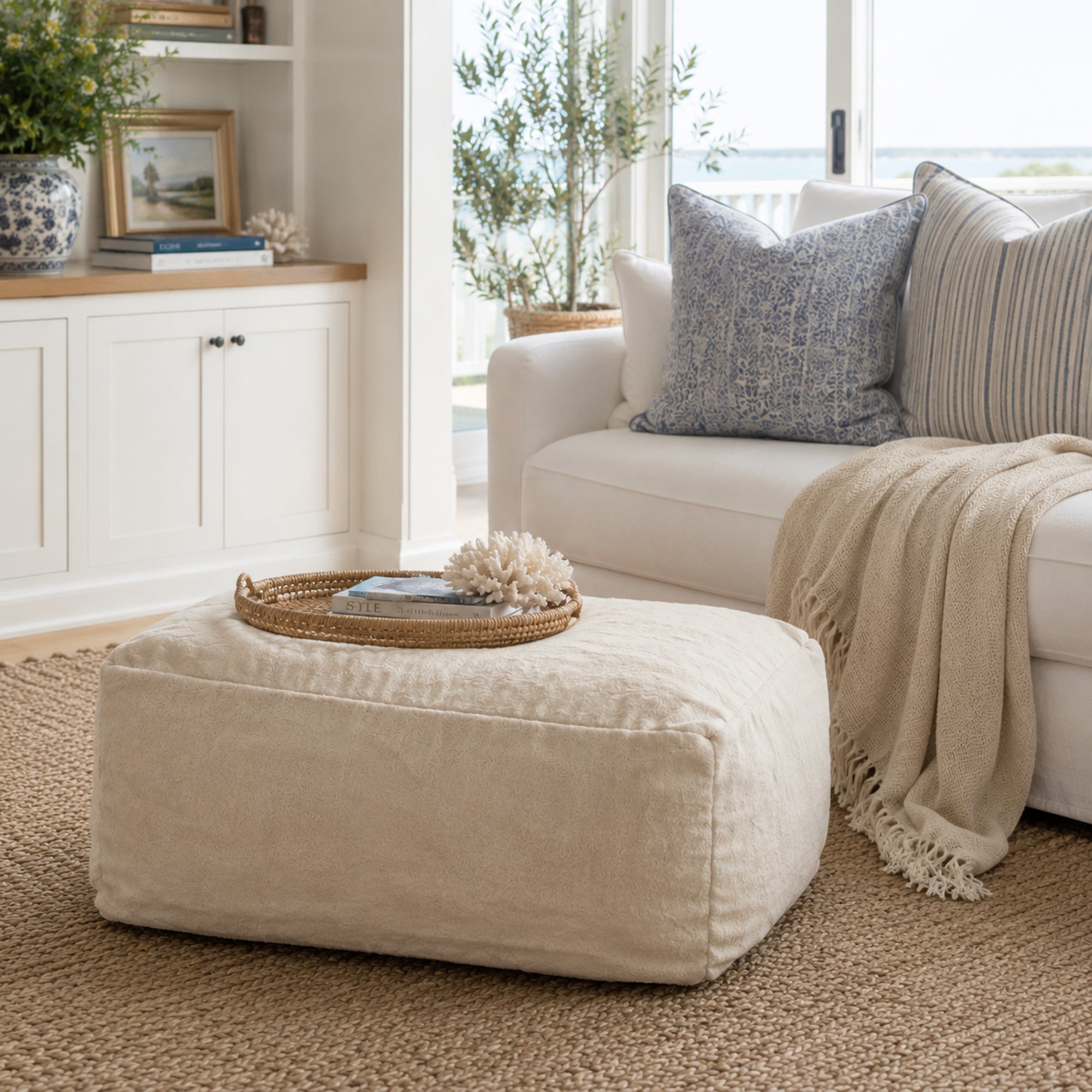 DreamPod® Ottoman - Luxurious Champagne Comfort for Any Space