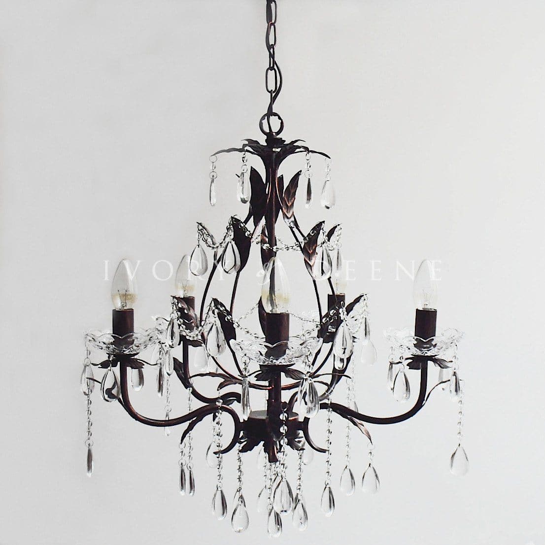 Celine 5-Light Vintage-Inspired Chandelier - Elegant Home Lighting