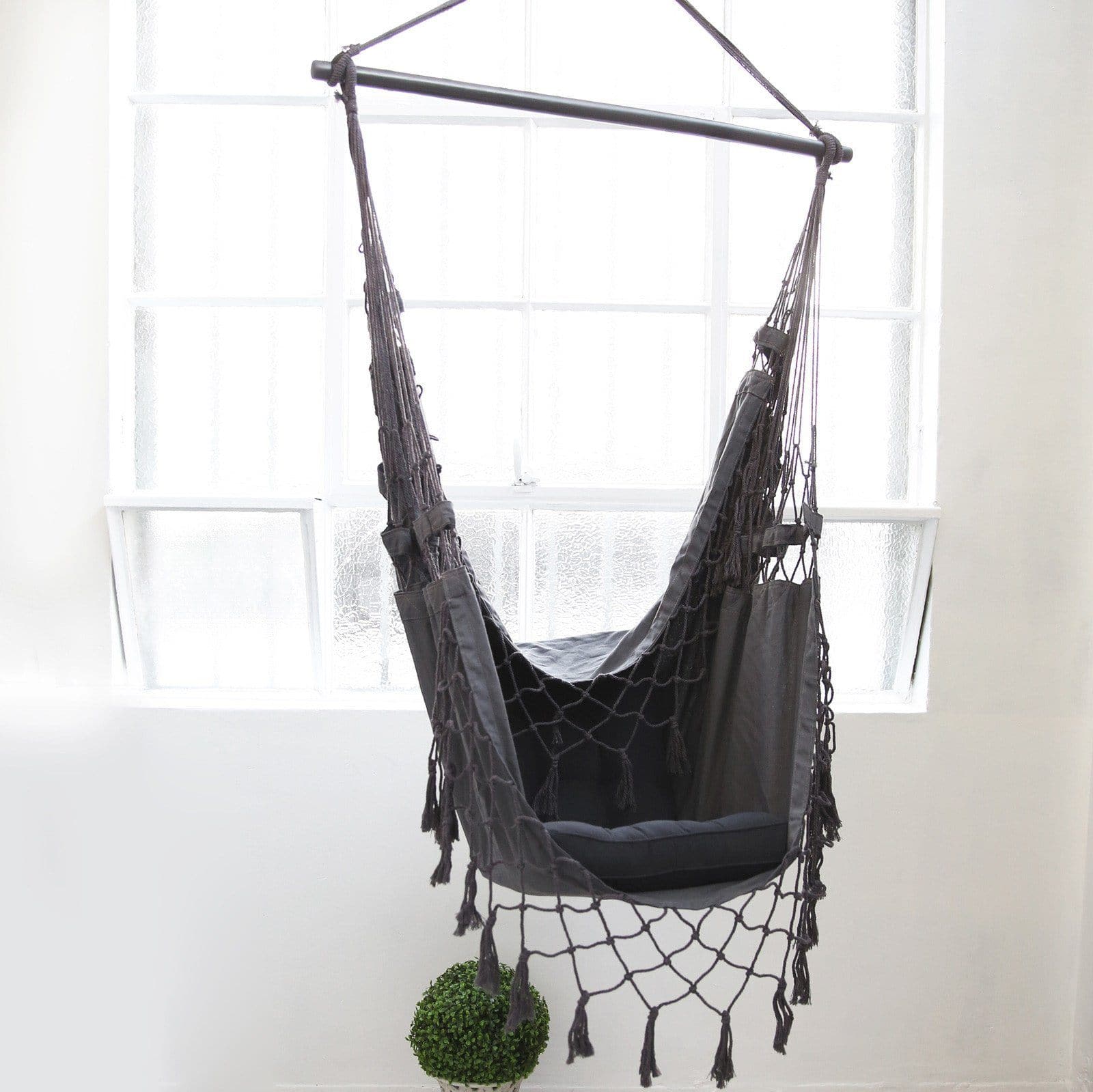 Aruba Charcoal Hammock Chair - Handcrafted Comfort for Any Space
