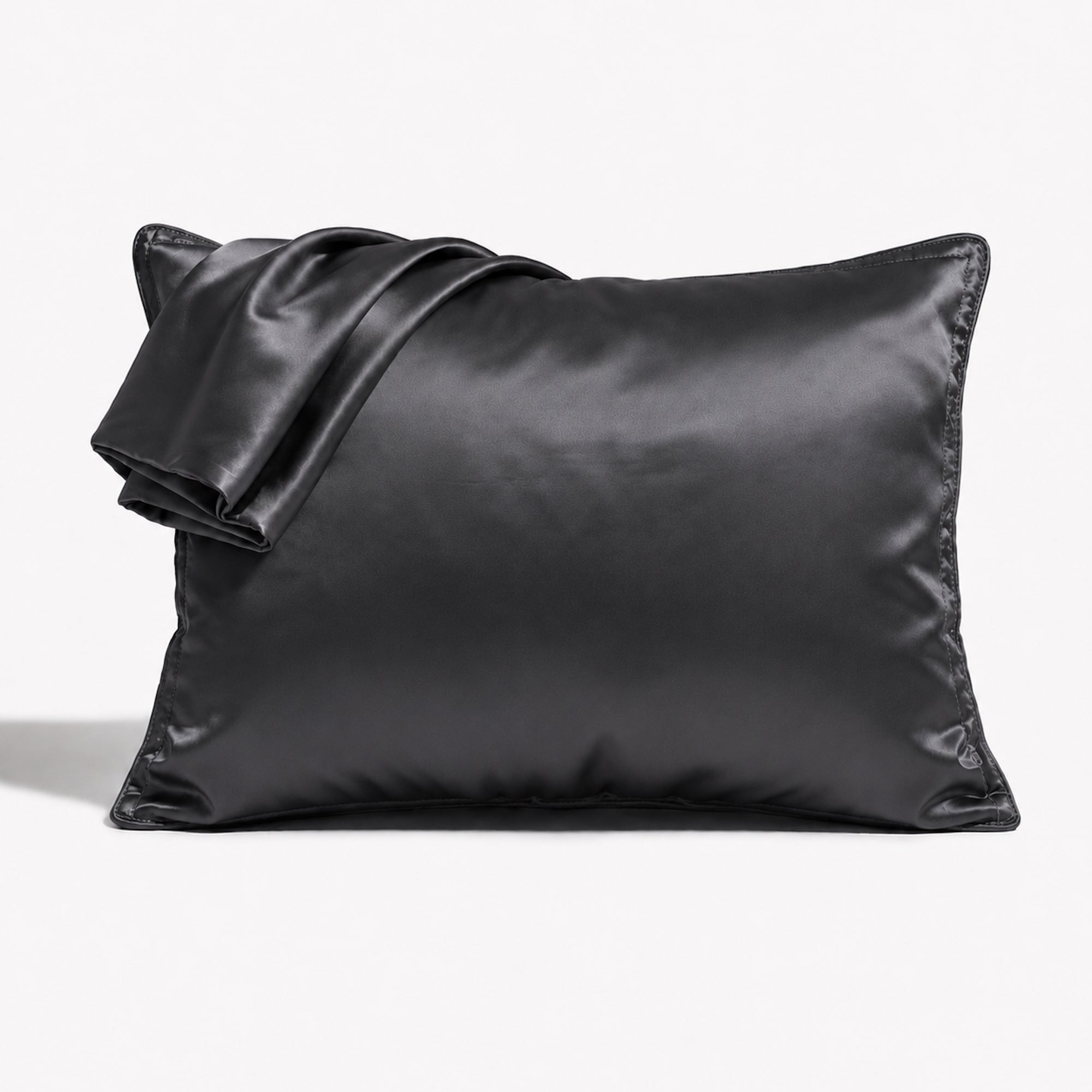 Luxurious Satin Pillowcase Set - Charcoal - 2pcs