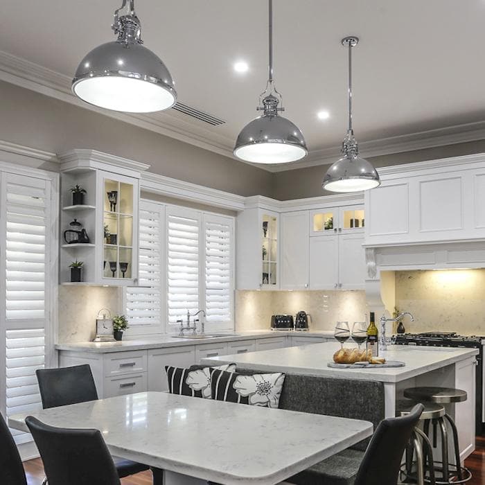 Amani Chrome Metal Pendant Light - Adjustable Industrial Style