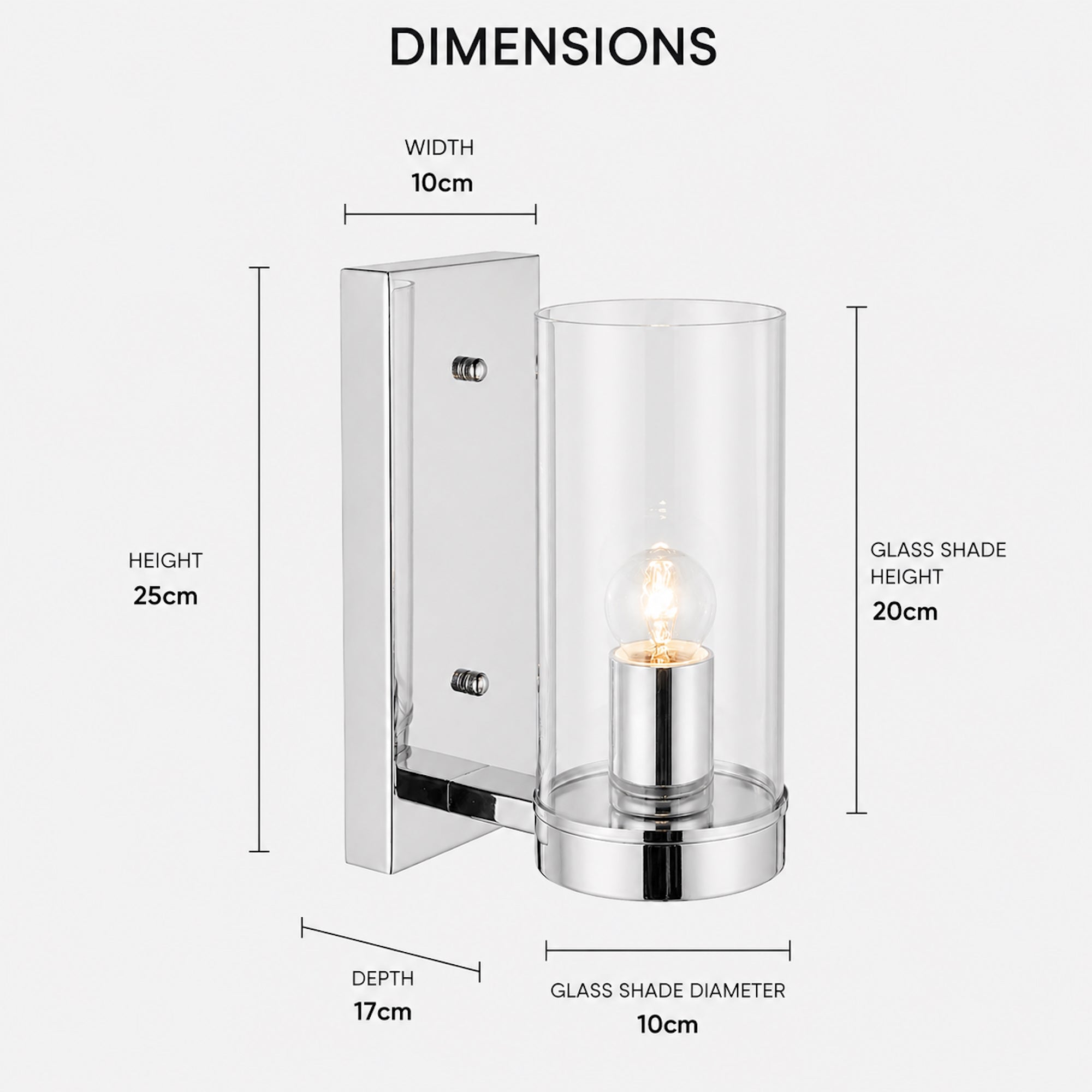 Elegant Camden Chrome Pendant Wall Light for Modern Spaces