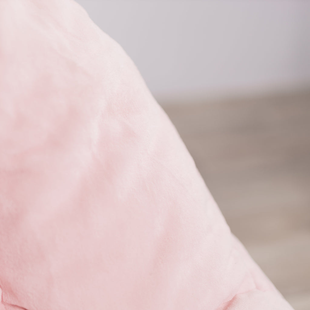 Plush Soft Pink Bean Bag Lounger Cover for Cozy Comfort