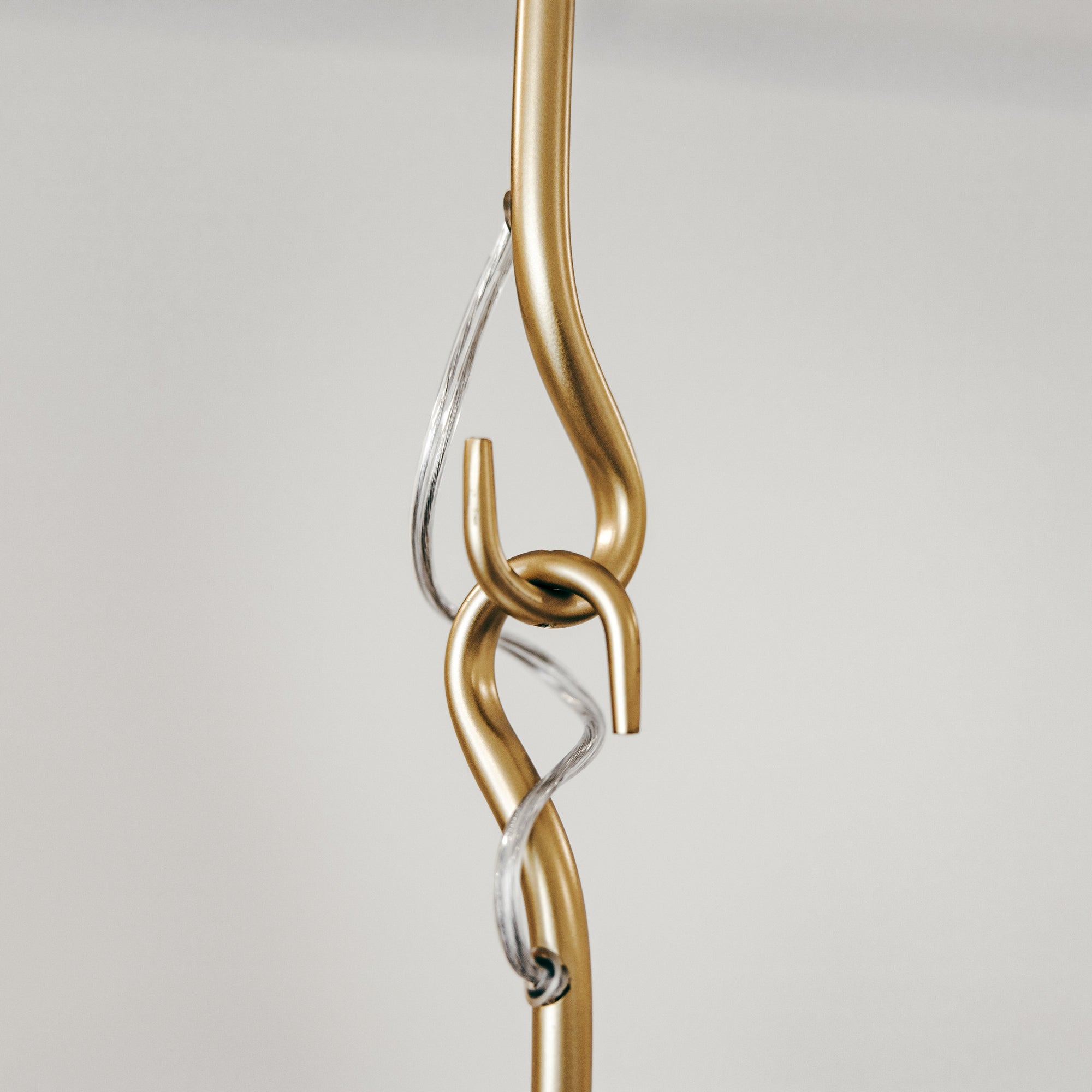 Bailey Gold & White Metal Cone Pendant Light - Modern Design