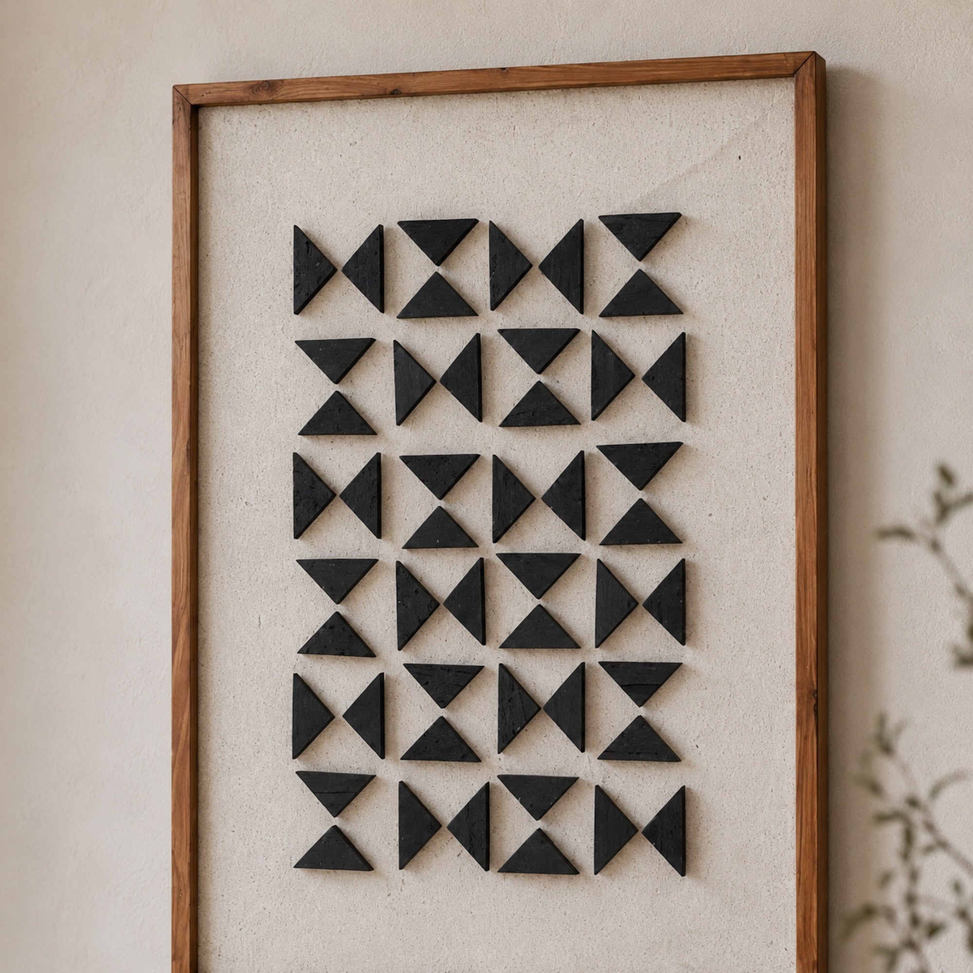 Elm Silhouettes Rectangle Wall Art - Eco-Friendly & Ready to Hang 62x82cm