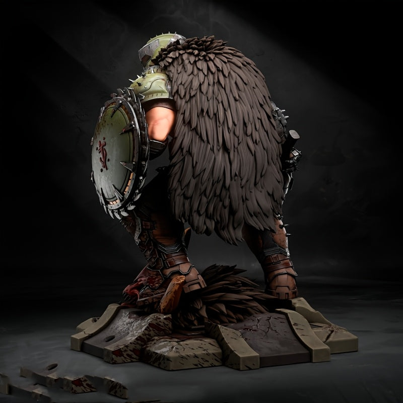 55mm Dark Warrior Model - High Precision Unpainted Resin Figurine