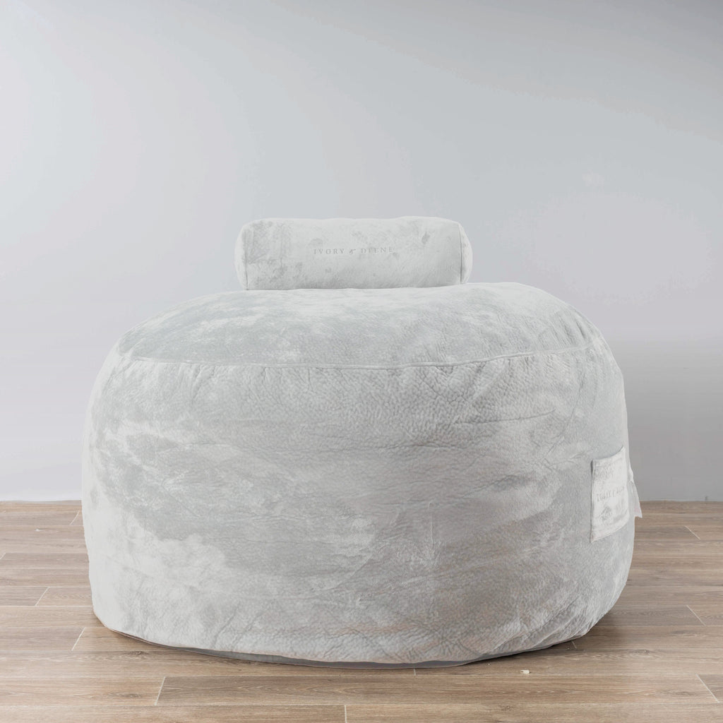 DreamPod® Classic Silver - Luxurious Oversized Bean Bag for Ultimate Comfort