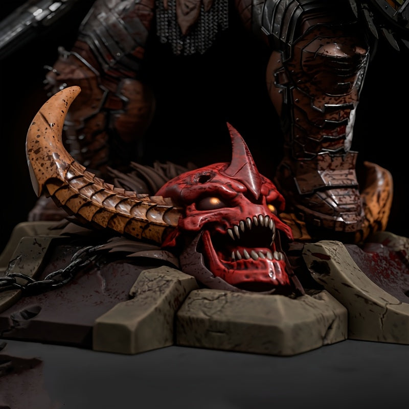 55mm Dark Warrior Model - High Precision Unpainted Resin Figurine