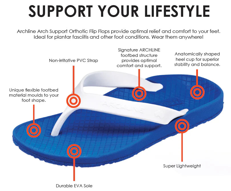 Archline Balance Orthotic Thongs - Ultimate Comfort & Support