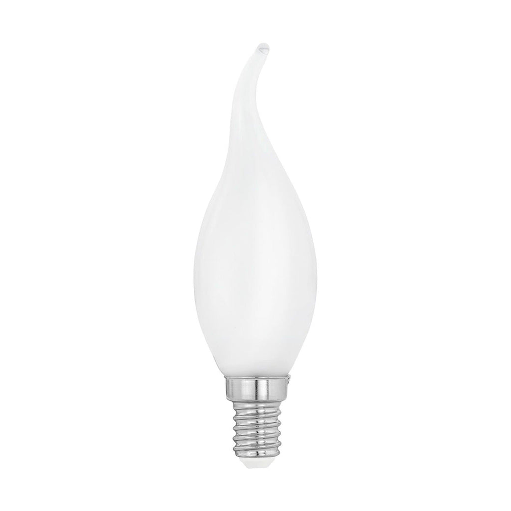 E14 Frosted Flame Tip Candle Bulbs - 10 Pack for Chandelier Lighting