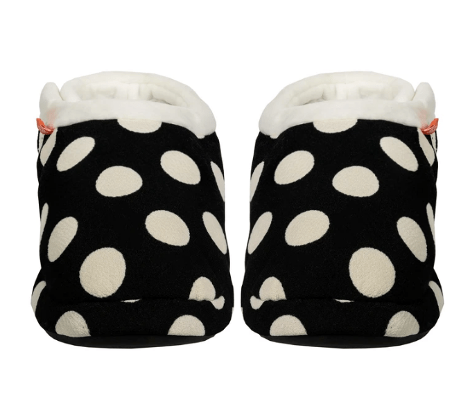 Archline Women's Comfortable Orthotic Slippers - Black/White Polkadots