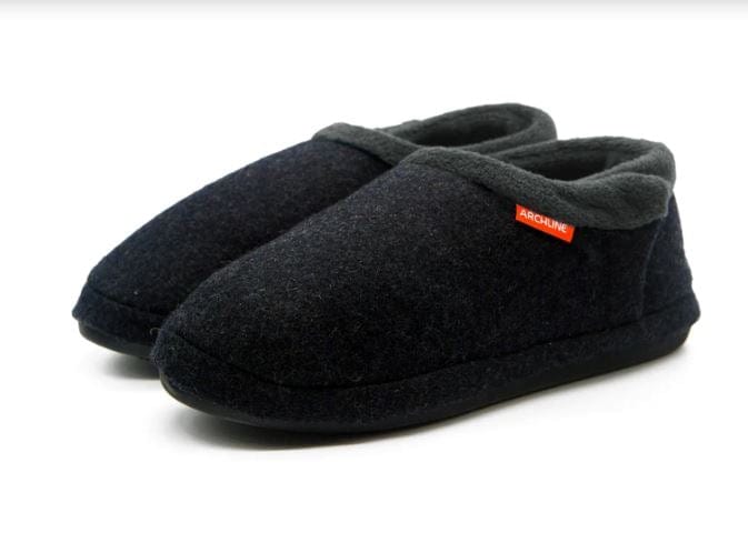 Archline Women's Orthotic Slippers - Charcoal Marl - Comfort & Support
