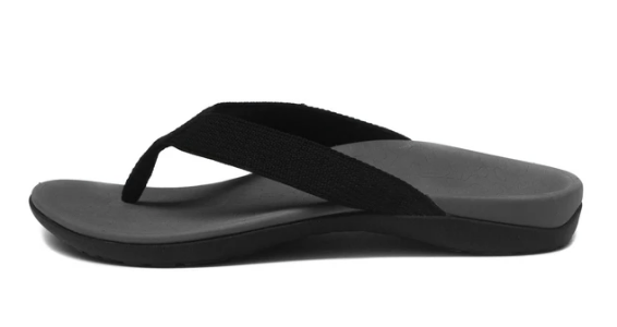 Axign Orthotic Flip Flops with Arch Support - Comfortable Grey Sandals
