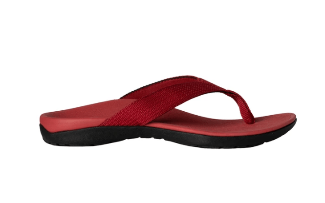 Axign Premium Orthotic Flip Flops with Arch Support - Wine Red Women's