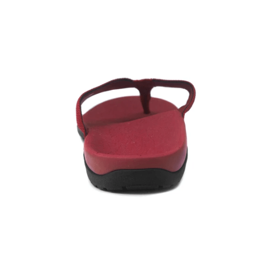 Axign Premium Orthotic Flip Flops with Arch Support - Wine Red Women's