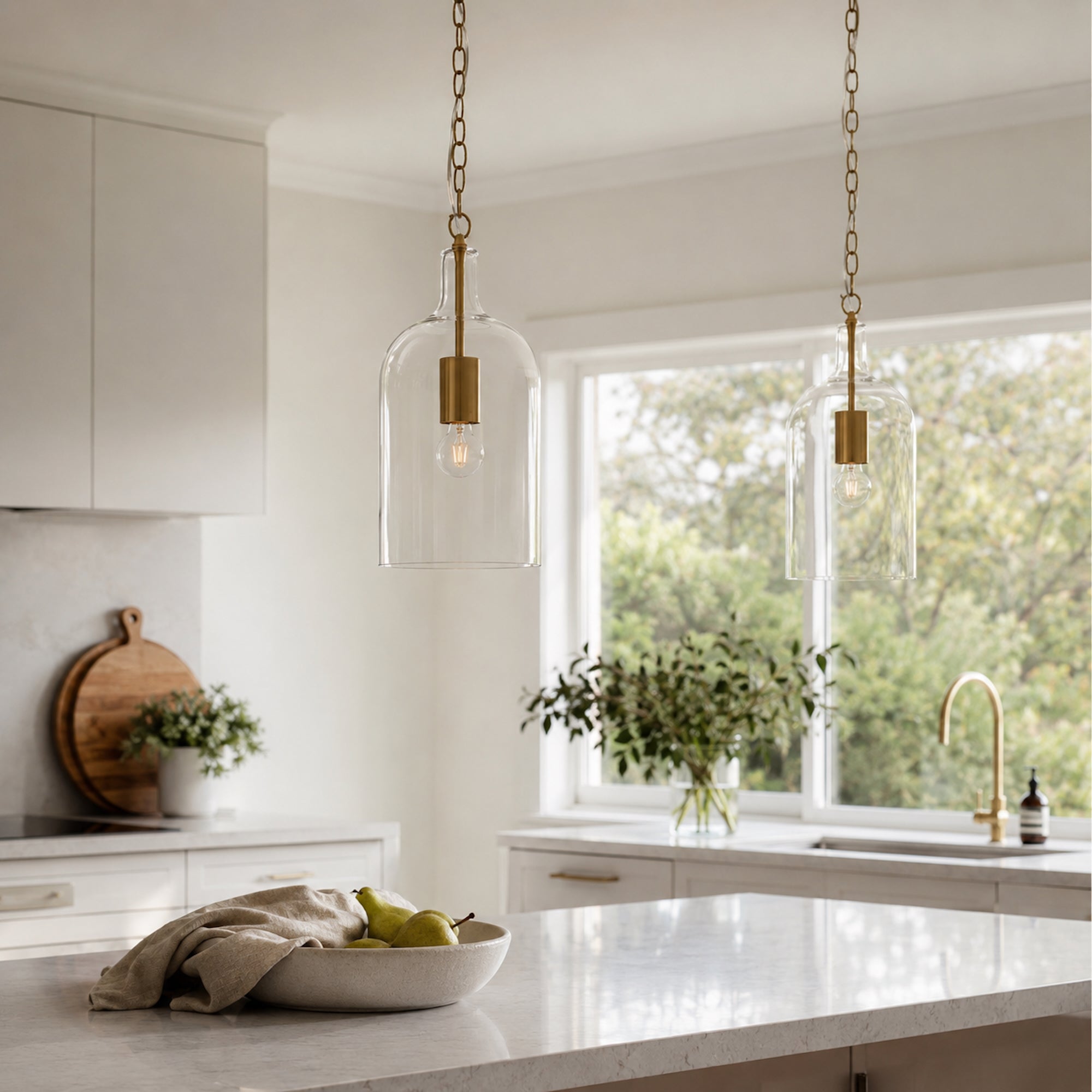 Kendal Gold Glass Pendant Light - Timeless Elegance