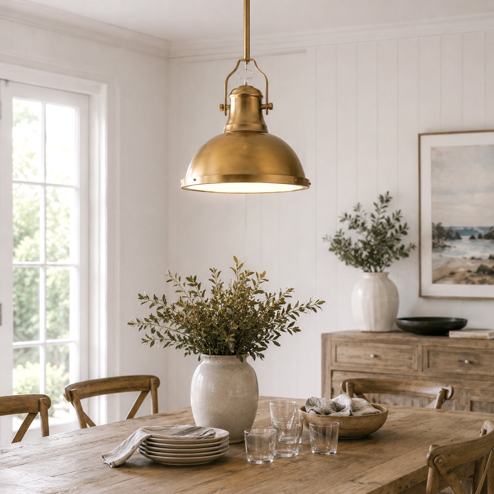 Amani Gold Metal Pendant Light - Stylish Adjustable Fixture