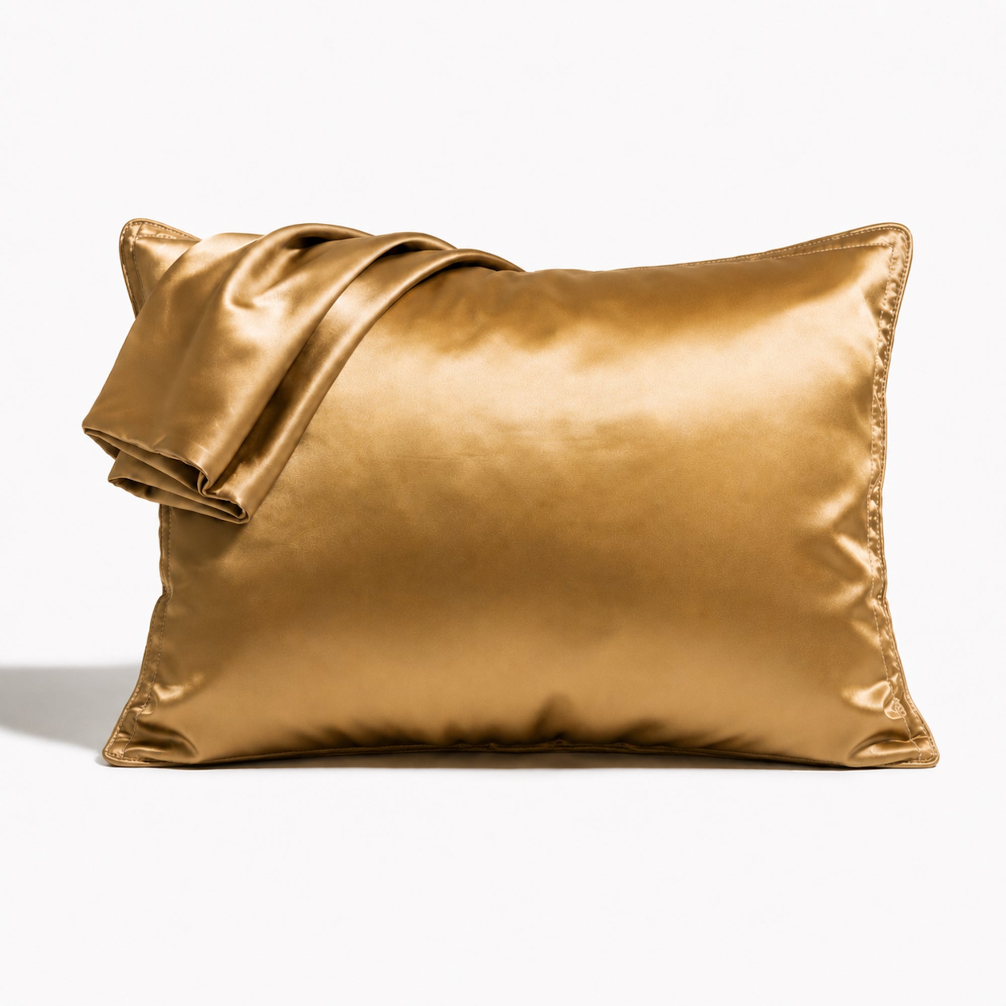 Luxurious Satin Pillowcase Set in Veuve Gold - Ivory & Deene