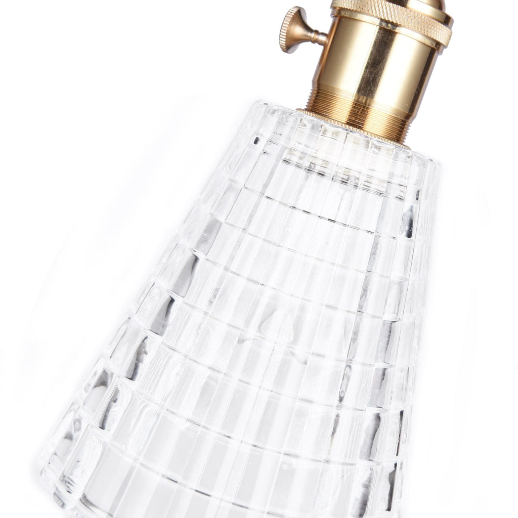 Amy Vintage Pendant Light - Elegant Glass Shade & Adjustable Cord