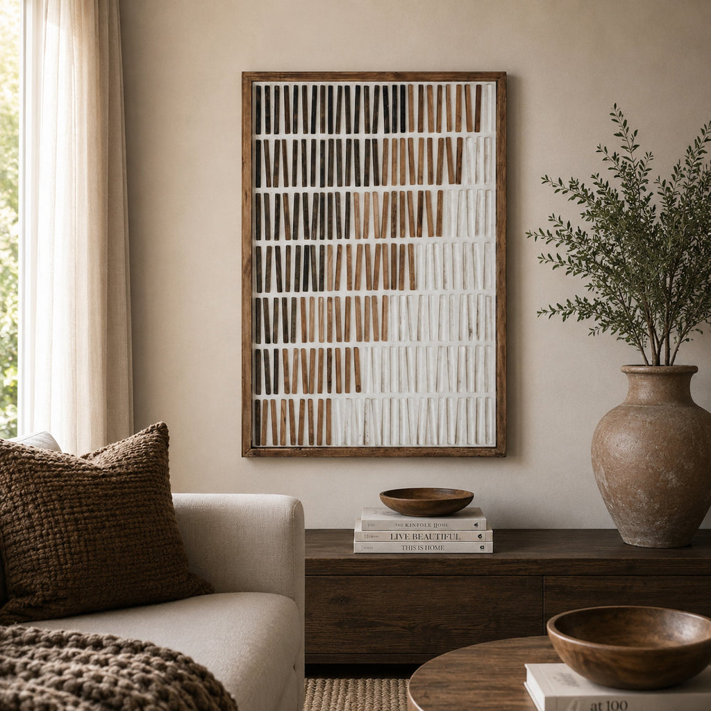 Hushed Tones Eco-Friendly Wall Art - 62x82cm Ready to Hang