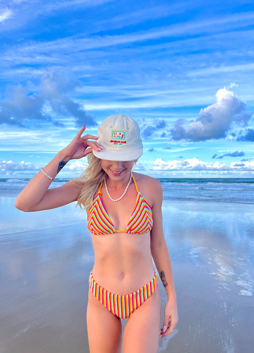 Vintage Brunch Club Hat - Stylish Corduroy Accessory
