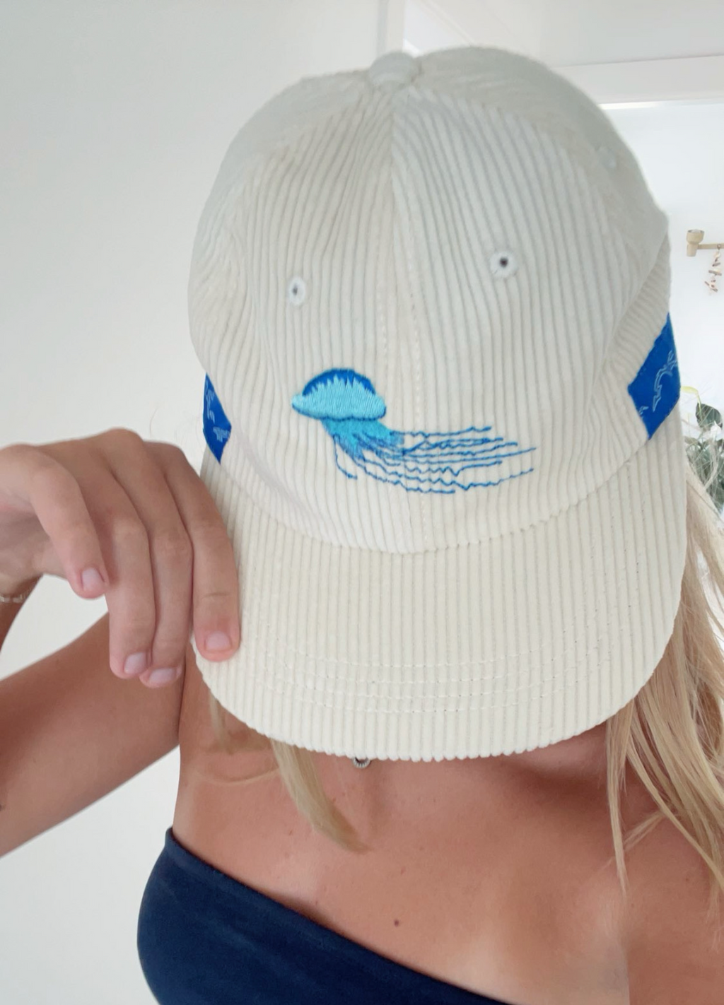 Vintage Corduroy Bluebottle Hat - Stylish Beachwear for Wave Riders