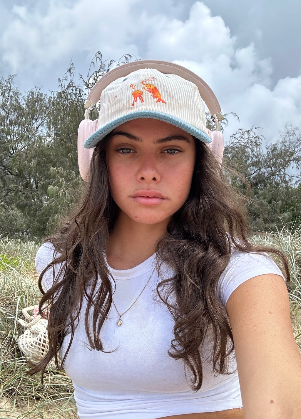 Shrimp on the Barbie Hat - Fun Corduroy 6-Panel Cap