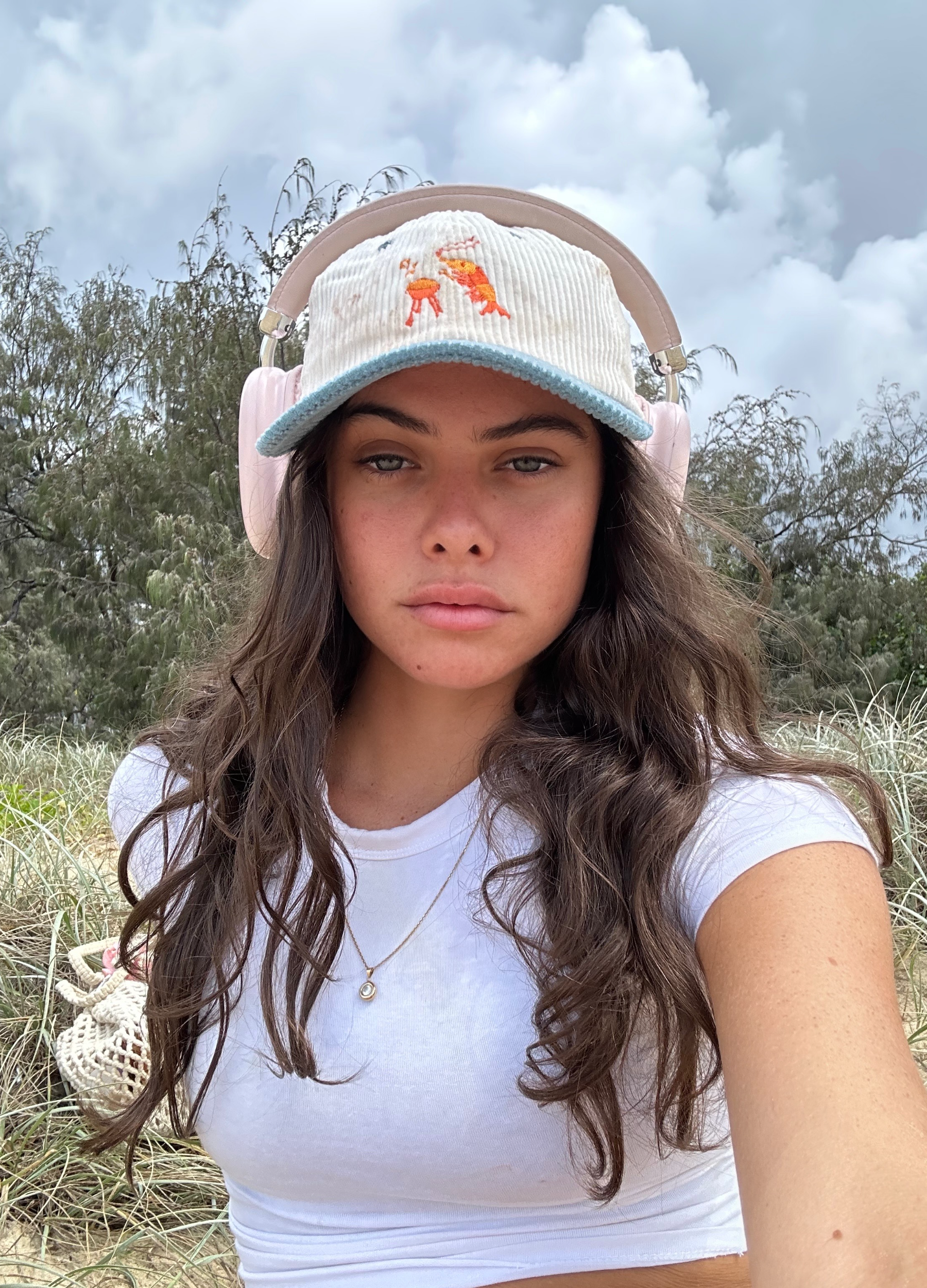 Shrimp on the Barbie Hat - Fun Corduroy 6-Panel Cap