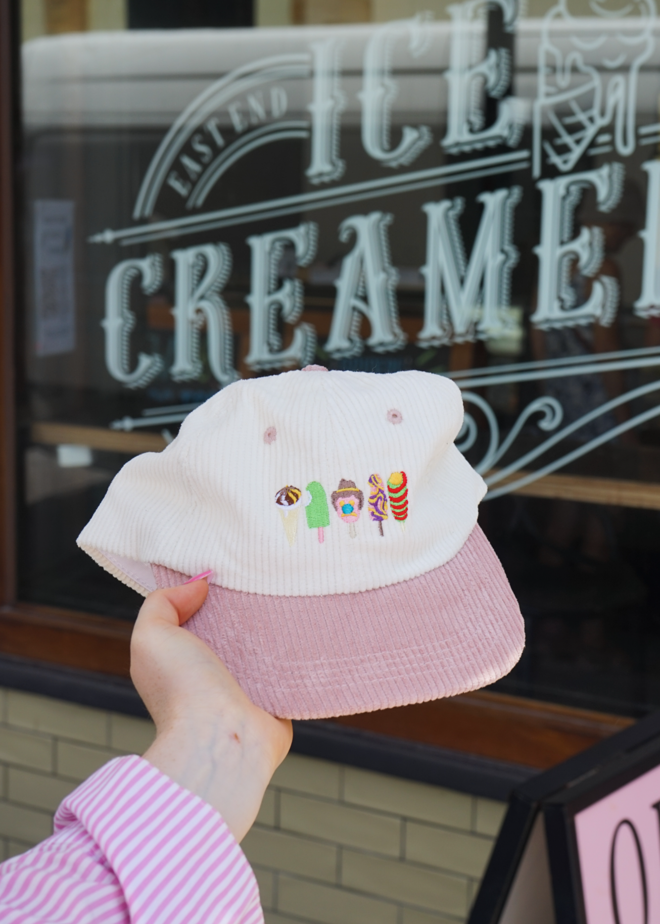 Aussie Delights Corduroy Hat - Irresistible Ice Cream Style
