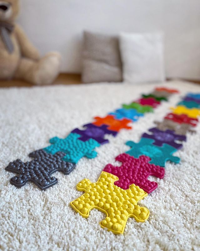 Muffik Tots Mini Sensory Playmat Set - 20 Soft & Firm Textures