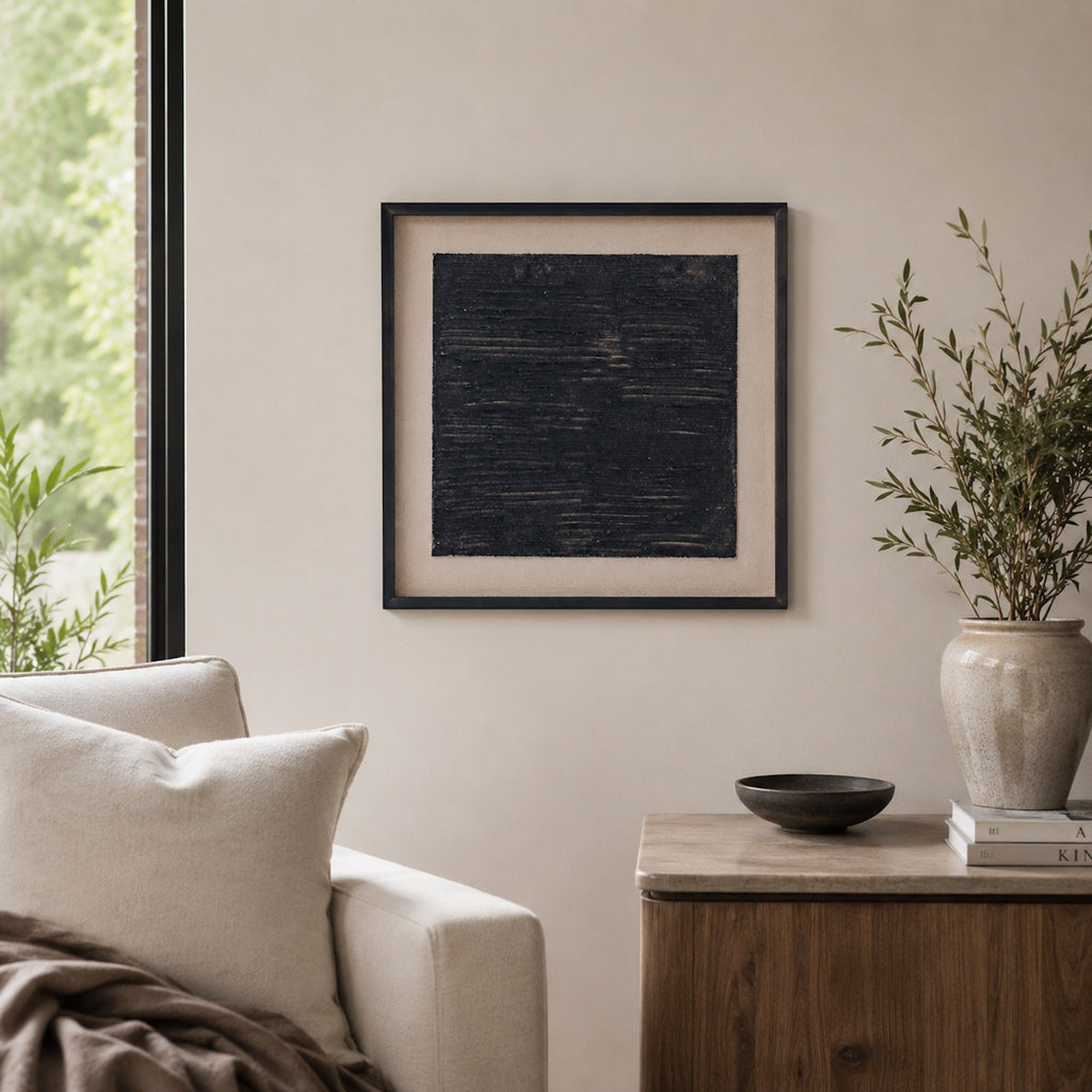 Koja Dimensional Sand Art - 50x50cm Wall Art for Modern Decor