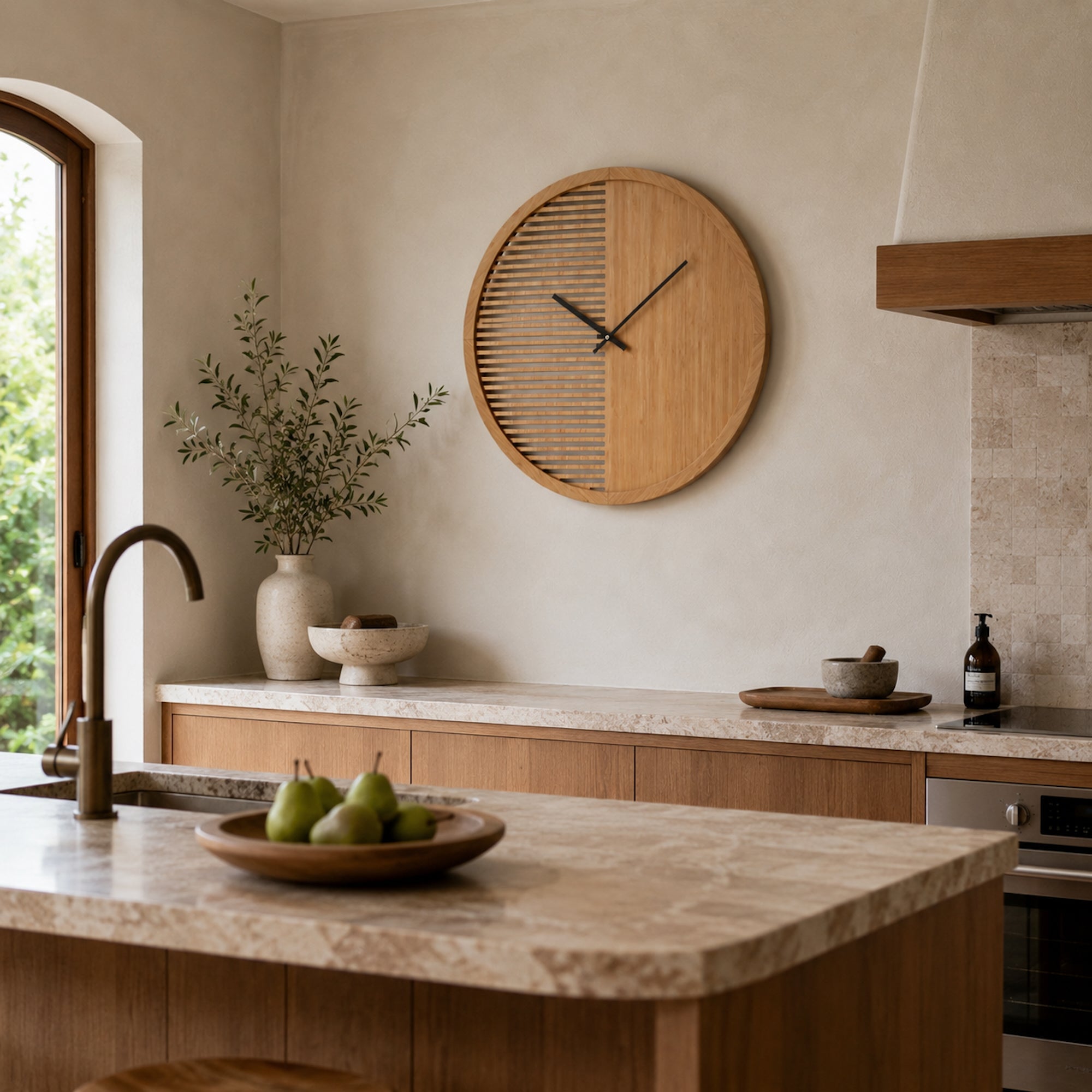 Elegant Large Wall Clock - Minimalist Design for Modern Homes
