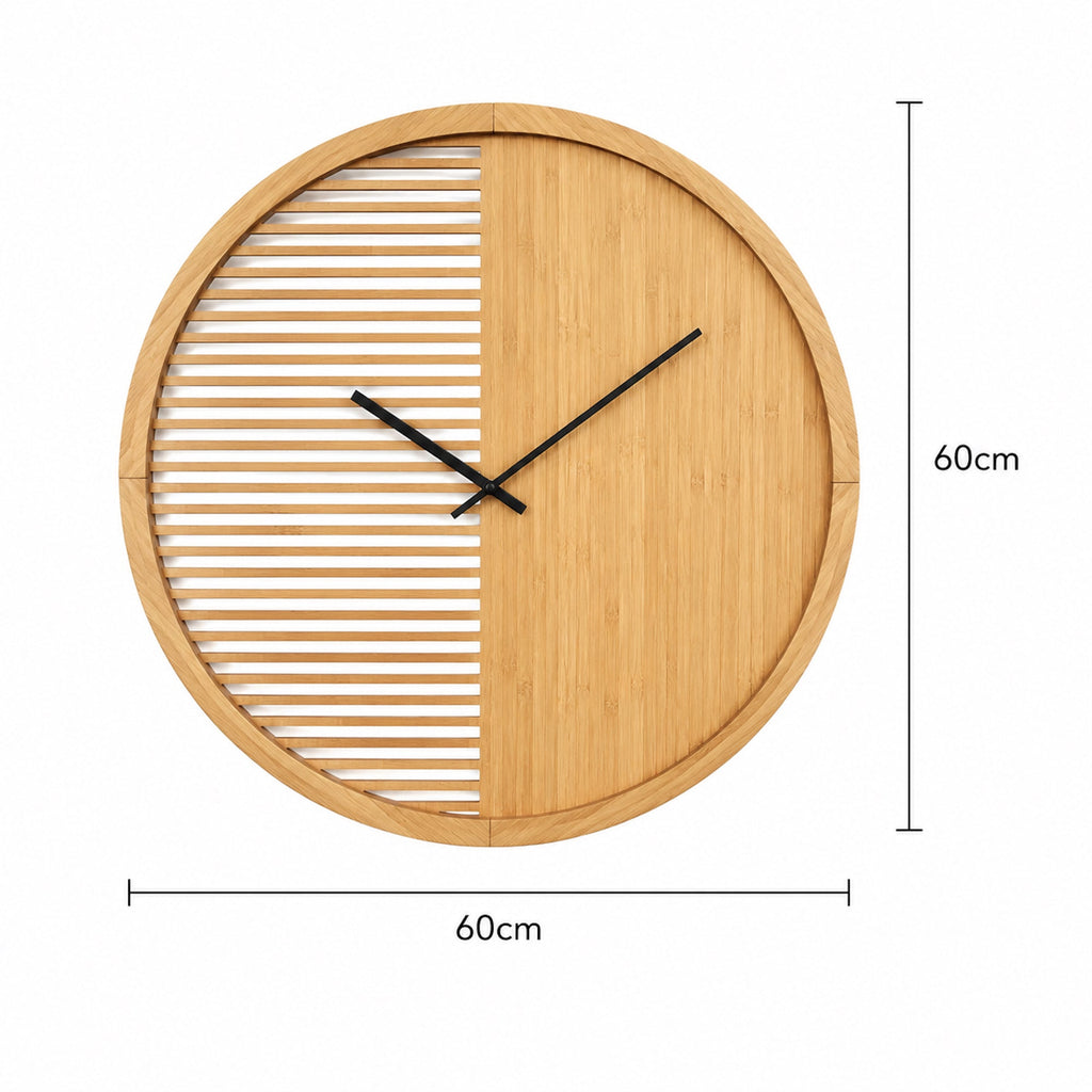 Elegant Large Wall Clock - Minimalist Design for Modern Homes